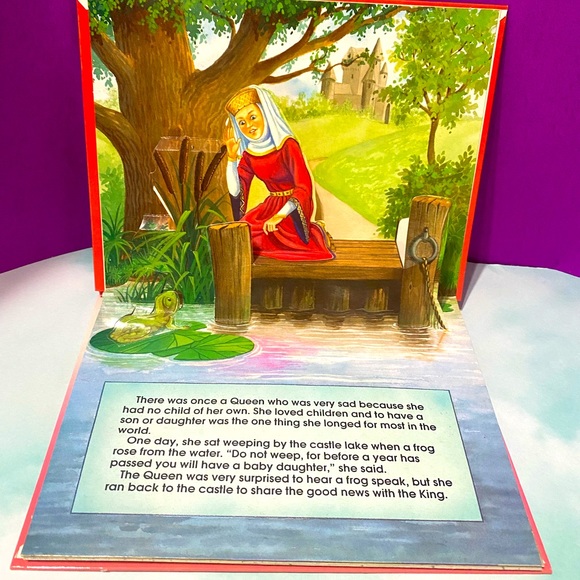 SLEEPING BEAUTY VINTAGE 90s COLLECTABLE HARDCOVER POP -UP STORYBOOK - Picture 2 of 15
